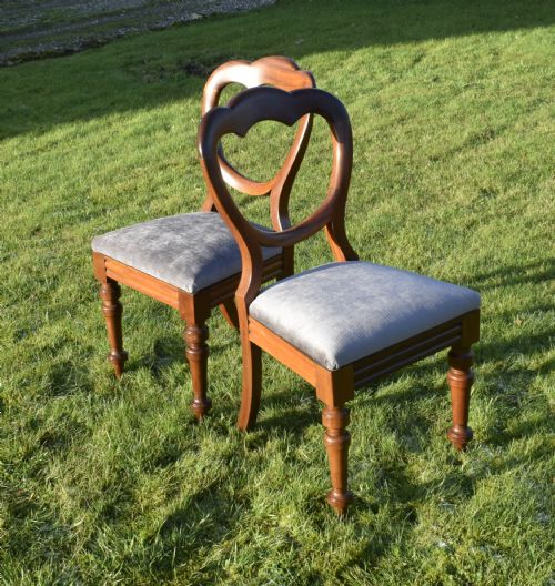 SET OF 6 VICTORIAN CROWN BACK DINING CHAIRS - ADDITIONAL PHOTO 15