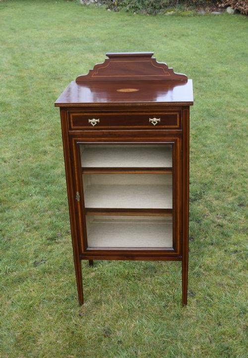 EDWARDIAN INLAID DISPLAY CABINET - ADDITIONAL PHOTO 10
