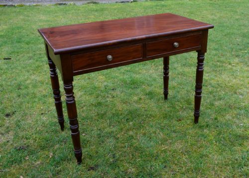VICTORIAN MAHOGANY WRITING TABLE DESK - ADDITIONAL PHOTO 9