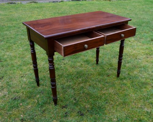 VICTORIAN MAHOGANY WRITING TABLE DESK - ADDITIONAL PHOTO 10