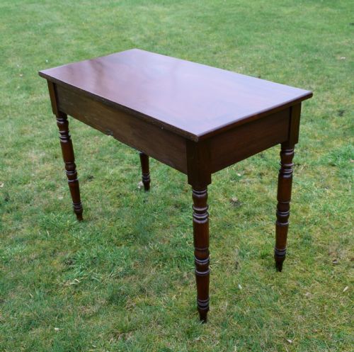 VICTORIAN MAHOGANY WRITING TABLE DESK - ADDITIONAL PHOTO 15