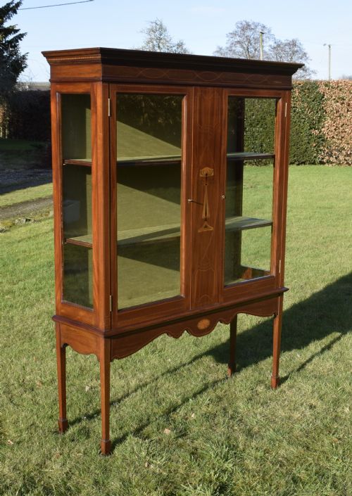 EARLY 20TH CENTURY ART NOUVEAU DISPLAY CABINET - ADDITIONAL PHOTO 1