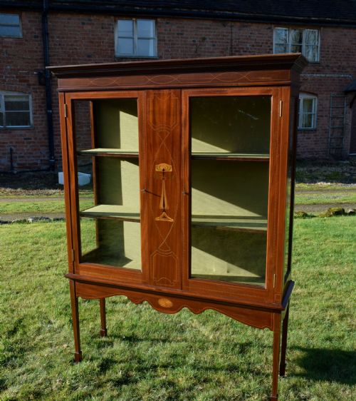 EARLY 20TH CENTURY ART NOUVEAU DISPLAY CABINET - ADDITIONAL PHOTO 5