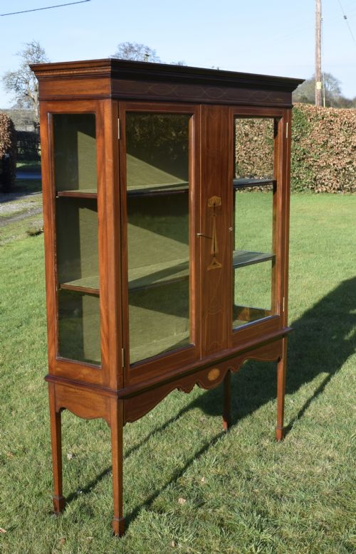EARLY 20TH CENTURY ART NOUVEAU DISPLAY CABINET - ADDITIONAL PHOTO 11