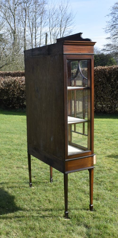 EDWARDIAN INLAID DISPLAY CABINET - ADDITIONAL PHOTO 9