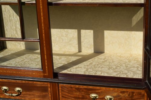 EDWARDIAN INLAID DISPLAY CABINET - ADDITIONAL PHOTO 11