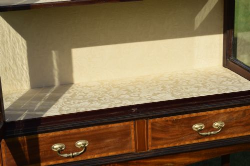 EDWARDIAN INLAID DISPLAY CABINET - ADDITIONAL PHOTO 16