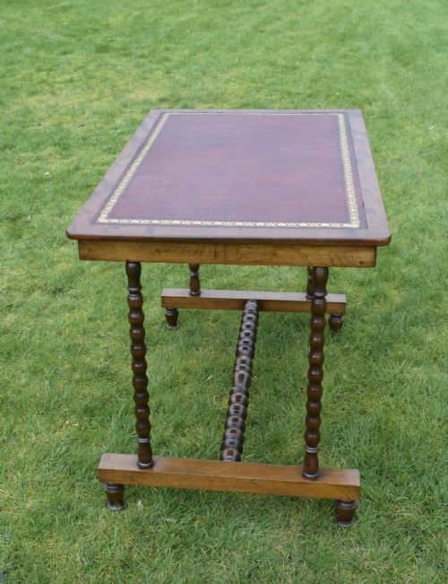 VICTORIAN MAHOGANY WRITING TABLE - ADDITIONAL PHOTO 1