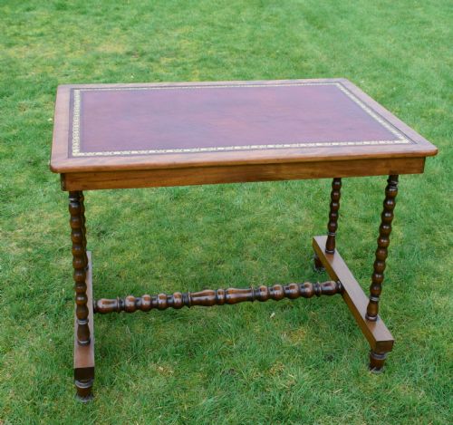 VICTORIAN MAHOGANY WRITING TABLE - ADDITIONAL PHOTO 3