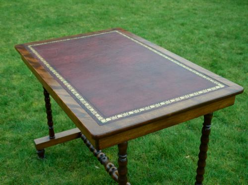 VICTORIAN MAHOGANY WRITING TABLE - ADDITIONAL PHOTO 18