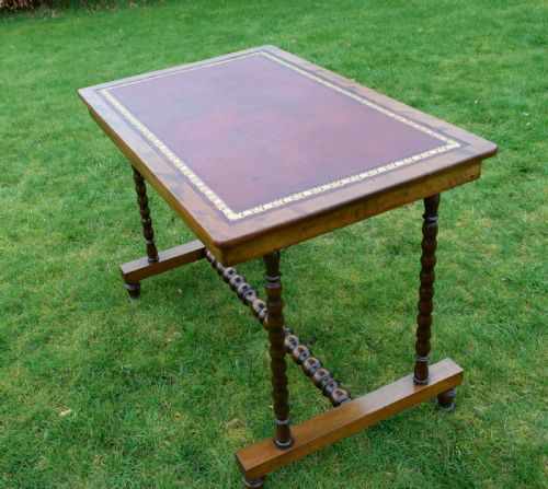 VICTORIAN MAHOGANY WRITING TABLE - ADDITIONAL PHOTO 20