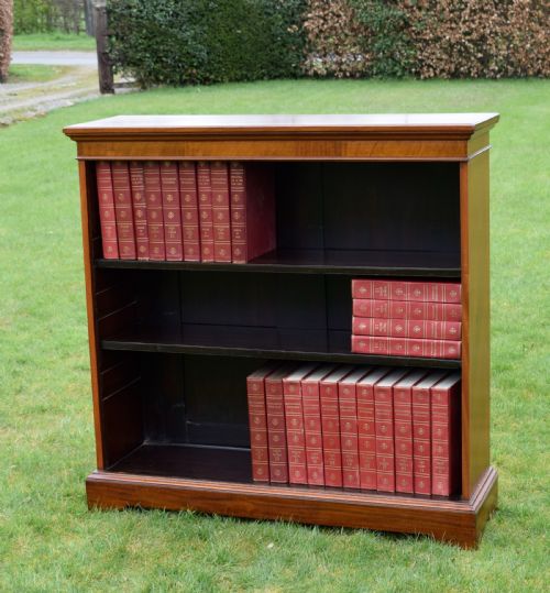 MAHOGANY OPEN BOOKCASE - ADDITIONAL PHOTO 2