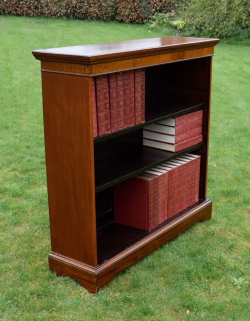 MAHOGANY OPEN BOOKCASE - ADDITIONAL PHOTO 7