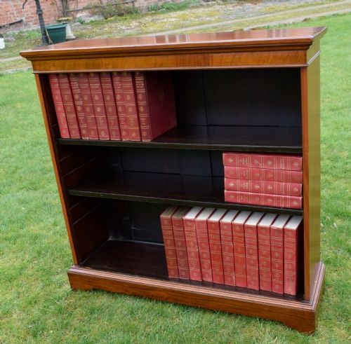 MAHOGANY OPEN BOOKCASE - ADDITIONAL PHOTO 9