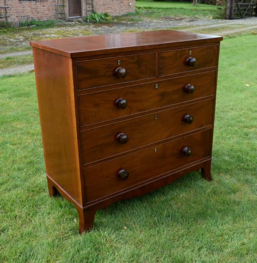 VICTORIAN MAHOGANY CHEST OF DRAWERS - ADDITIONAL PHOTO 11