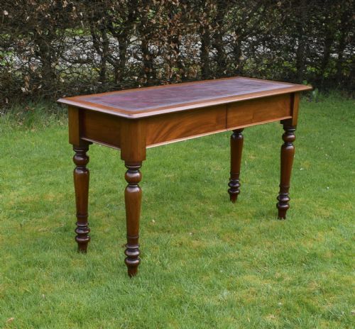 VICTORIAN MAHOGANY DESKWRITING TABLE - ADDITIONAL PHOTO 1