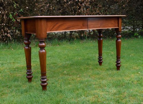 VICTORIAN MAHOGANY DESKWRITING TABLE - ADDITIONAL PHOTO 20