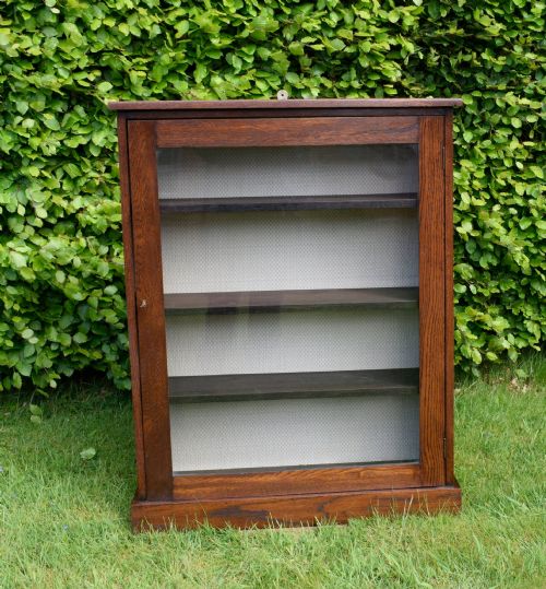 OAK GLAZED BOOKCASE - ADDITIONAL PHOTO 8