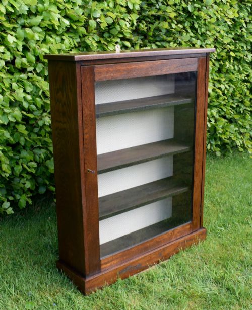 OAK GLAZED BOOKCASE - ADDITIONAL PHOTO 14