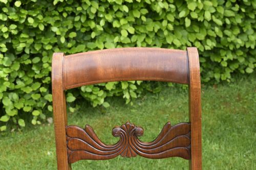 PAIR OF MAHOGANY INLAID SIDE CHAIRS - ADDITIONAL PHOTO 3