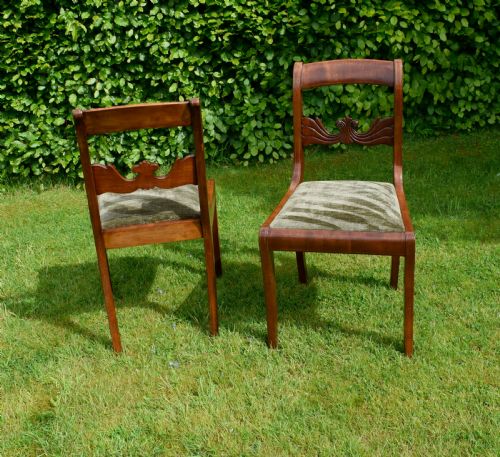 PAIR OF MAHOGANY INLAID SIDE CHAIRS - ADDITIONAL PHOTO 6