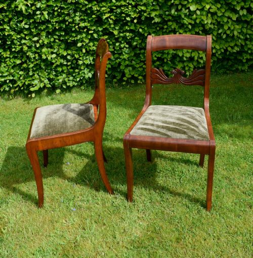 PAIR OF MAHOGANY INLAID SIDE CHAIRS - ADDITIONAL PHOTO 7