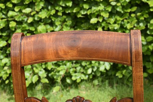 PAIR OF MAHOGANY INLAID SIDE CHAIRS - ADDITIONAL PHOTO 9