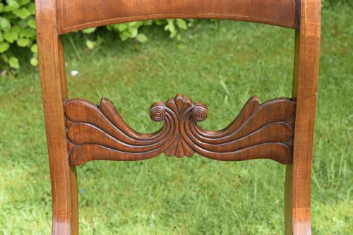 PAIR OF MAHOGANY INLAID SIDE CHAIRS - ADDITIONAL PHOTO 10