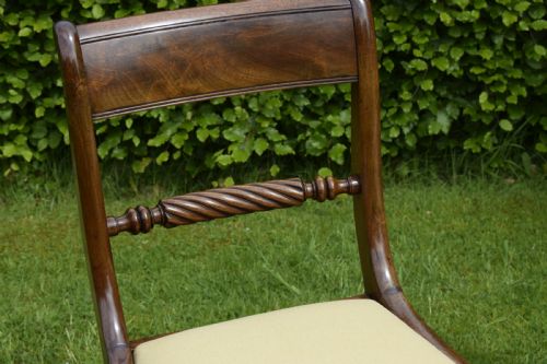 PAIR OF REGENCY MAHOGANY SIDE CHAIRS - ADDITIONAL PHOTO 5