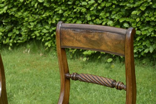 PAIR OF REGENCY MAHOGANY SIDE CHAIRS - ADDITIONAL PHOTO 6