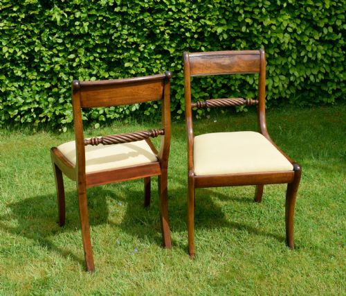 PAIR OF REGENCY MAHOGANY SIDE CHAIRS - ADDITIONAL PHOTO 9