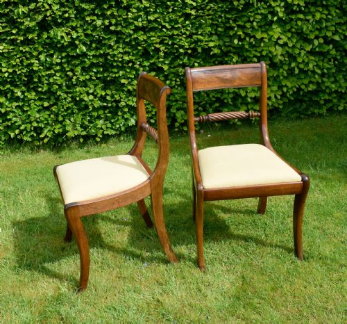 PAIR OF REGENCY MAHOGANY SIDE CHAIRS - ADDITIONAL PHOTO 10