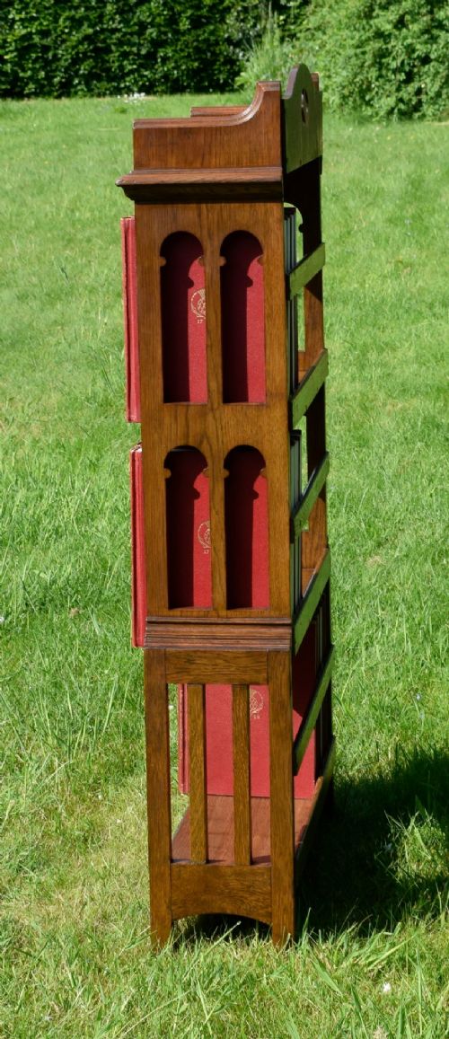 ARTS CRAFTS OAK BOOKCASE - ADDITIONAL PHOTO 3