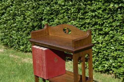 ARTS CRAFTS OAK BOOKCASE - ADDITIONAL PHOTO 10