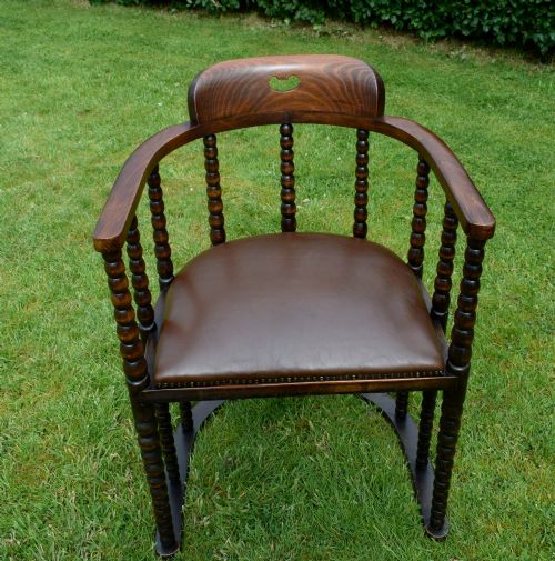 EARLY 20TH CENTURY DESK CHAIR - ADDITIONAL PHOTO 6