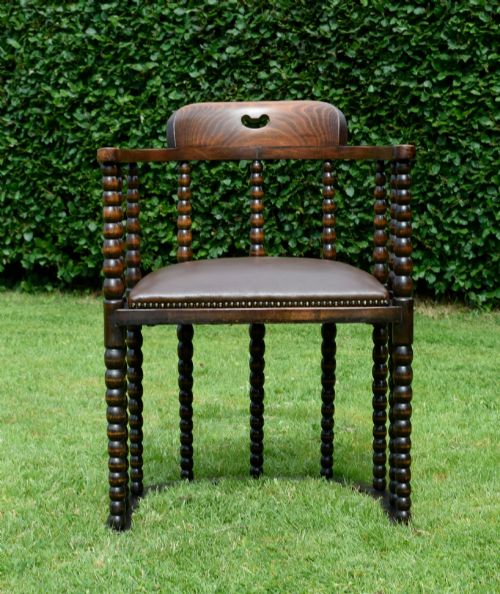 EARLY 20TH CENTURY DESK CHAIR - ADDITIONAL PHOTO 12