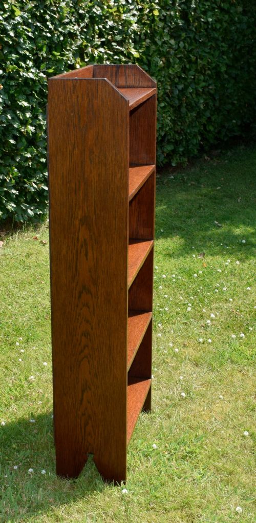 ARTS CRAFTS OAK BOOKCASE - ADDITIONAL PHOTO 4