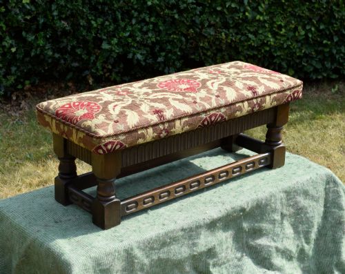 fig 1. Early 20th Century Oak Jacobine Stool