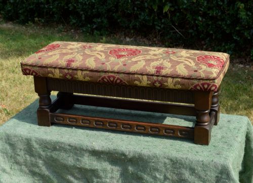 fig 4. Early 20th Century Oak Jacobine Stool