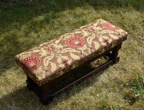 fig 5. Early 20th Century Oak Jacobine Stool