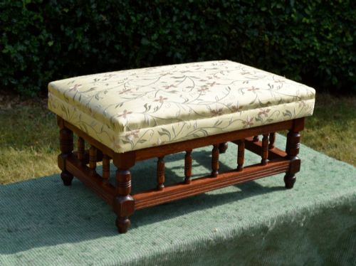 EARLY 20TH CENTURY MAHOGANY FOOTSTOOL - ADDITIONAL PHOTO 9