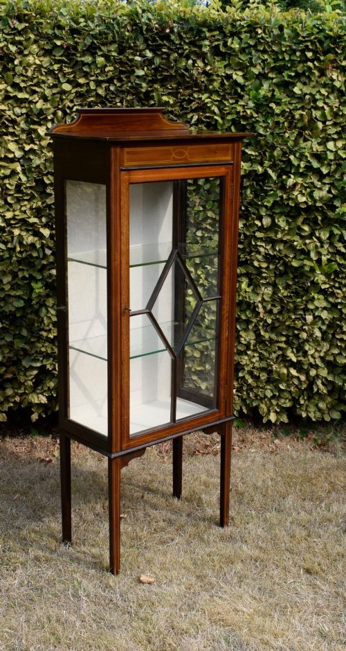 Edwardian Inlaid Display Cabinet