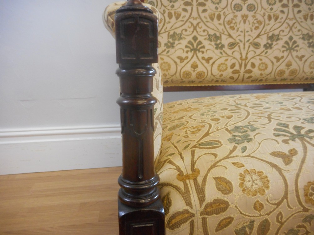 Antique Victorian Rosewood Sofa View V