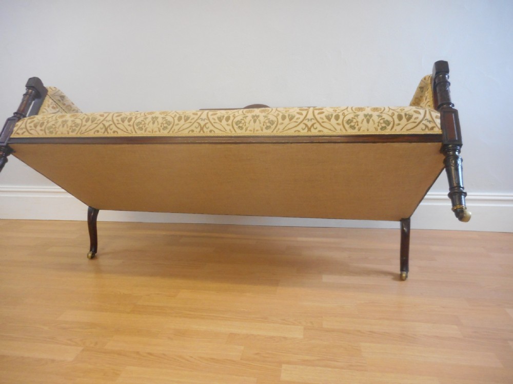 Antique Victorian Rosewood Sofa View VIII