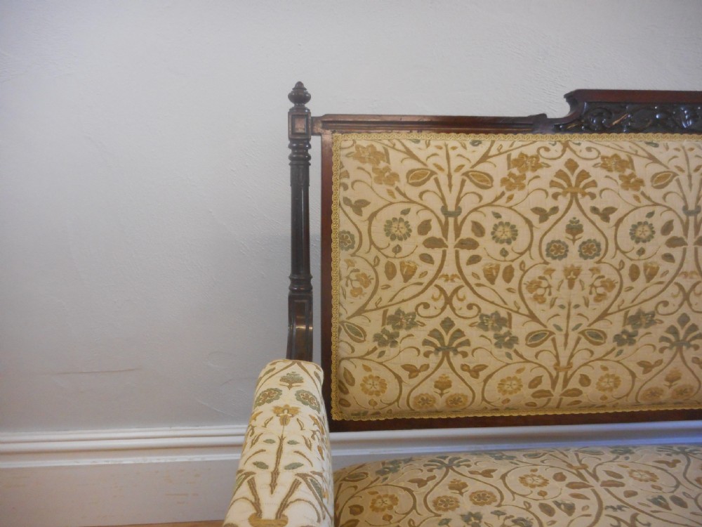 Antique Victorian Rosewood Sofa View X