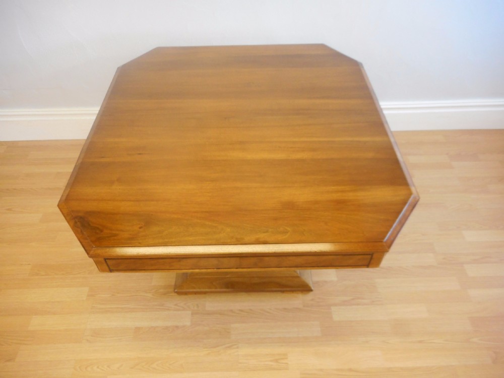 Antique Art Deco Walnut Dining Table (Circa 1920) View VI