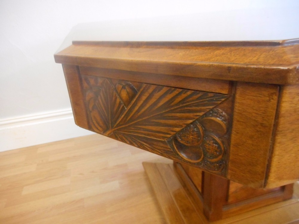 Antique Art Deco Walnut Dining Table (Circa 1920) View VII