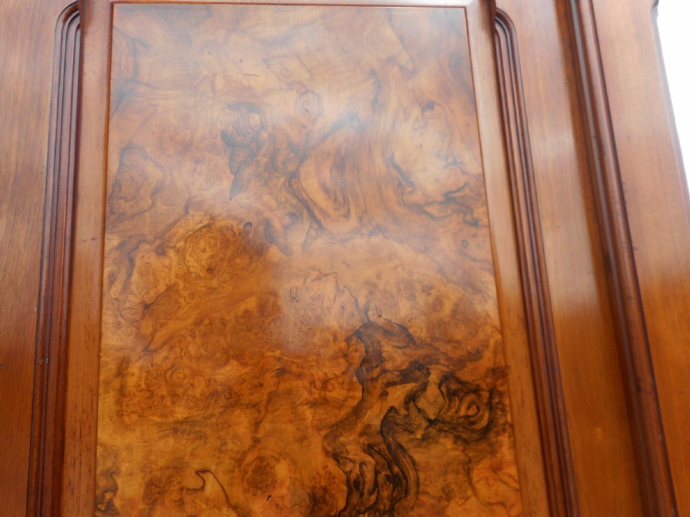 Antique Victorian Walnut 3 Door Wardrobe View III