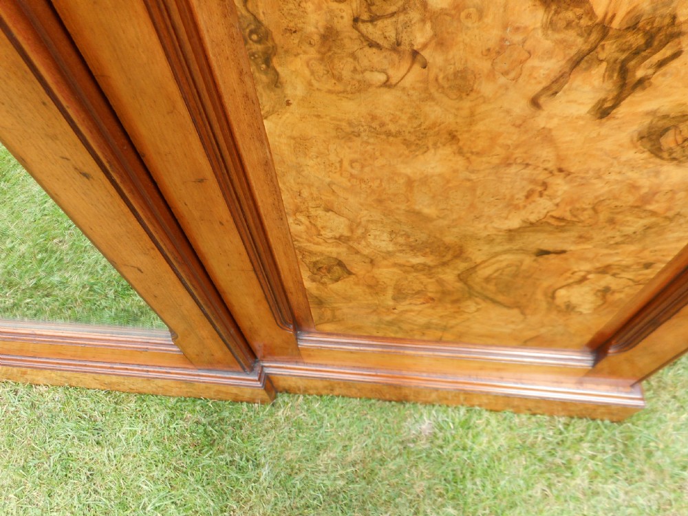 Antique Victorian Walnut 3 Door Wardrobe View IV