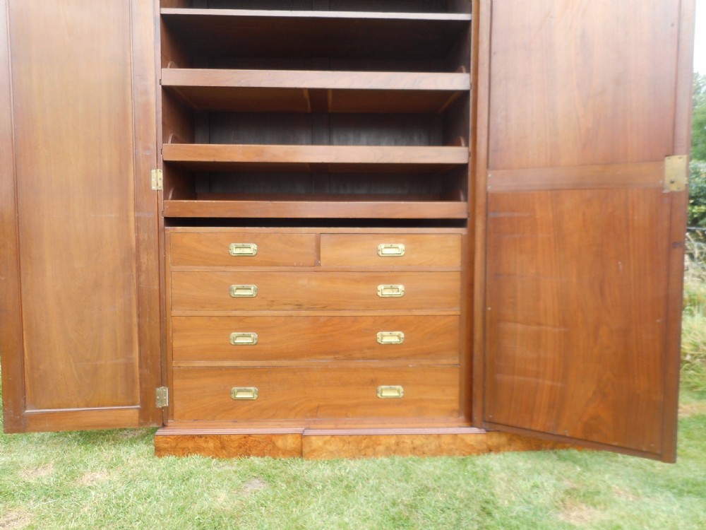 Antique Victorian Walnut 3 Door Wardrobe View VII